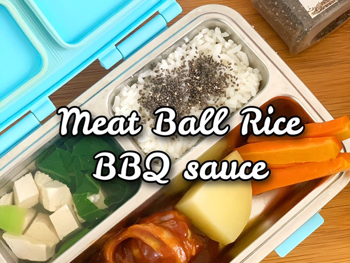 Yuk intip, Bagaimana cara memasak Meat Ball Rice BBQ Sauce  istimewa