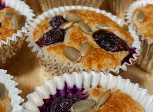 Una foto de 💜Muffin de Blueberry (arándanos)💜 💯 saludables