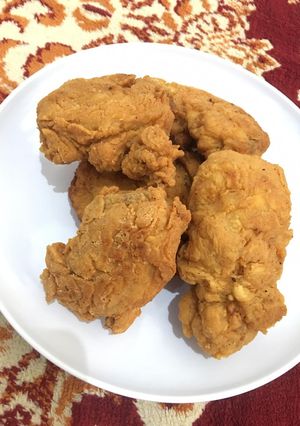 Foto resep Ayam goreng ala KFC (tepungnya sedikit pedas)
