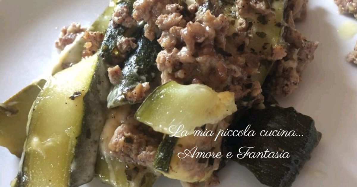 Ricetta Parmigiana Di Zucchine E Carne Macinata di La mia piccola ...