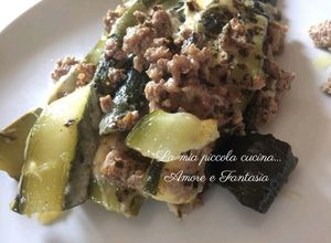 Foto di Parmigiana di zucchine e carne macinata
