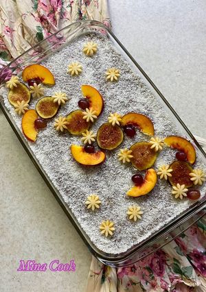 عکسی از دستور دسر برفی نسکافه ای