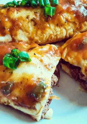 Una foto de Canelones de carne
