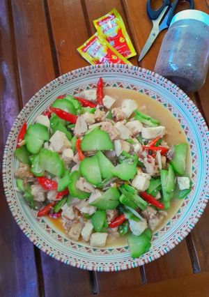 Foto resep Oseng labu tempe tahu semangit teri medan pete