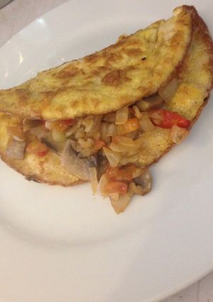 Una foto de Desayuno: Omelette con vegetales