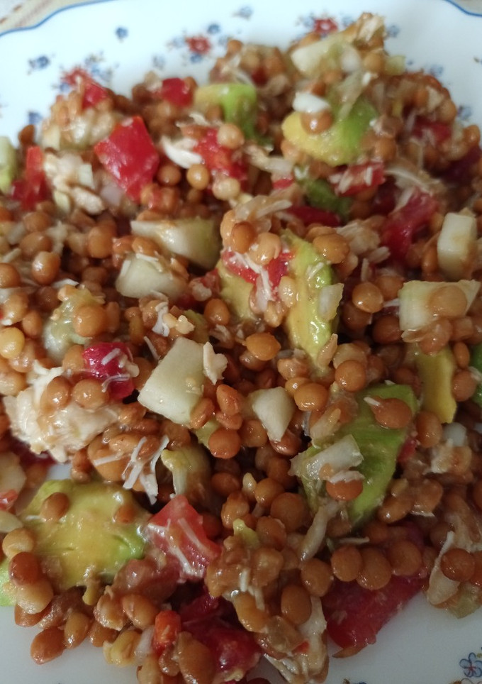 Una foto de Ensalada veraniega de lentejas