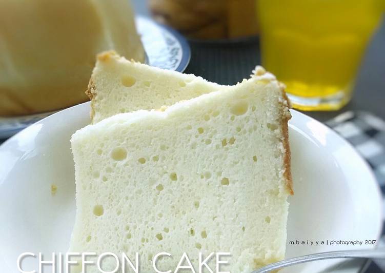 Resep Chiffon Cake Putih Telur Anti Gagal