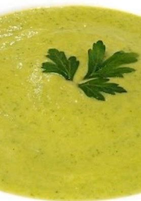 Una foto de Puré de calabacín