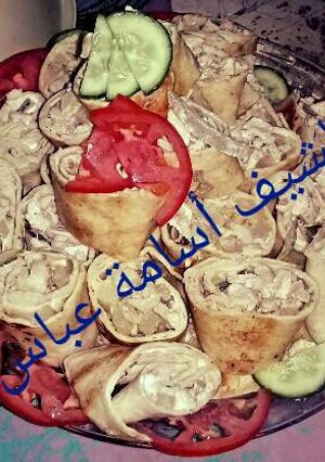 صورة لوصفة شاورما الدجاج المنزلية