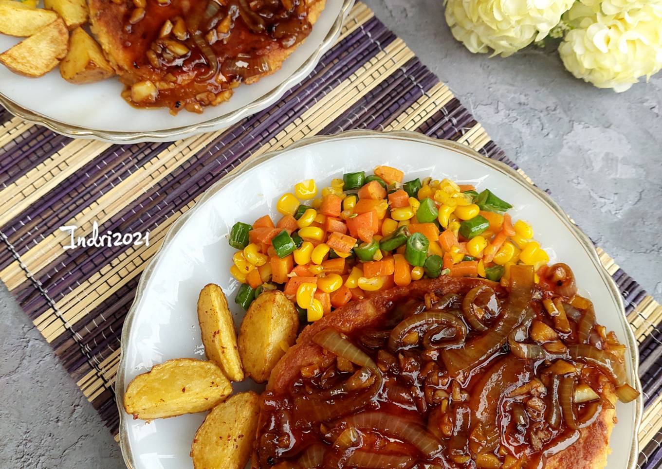 Steak Tahu Saus Lada Hitam