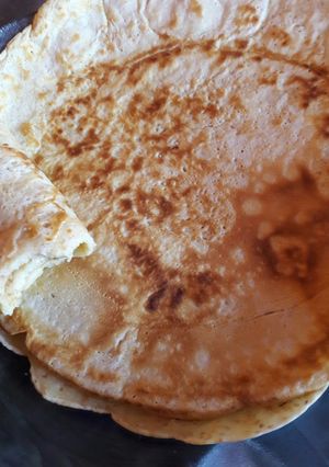 Una foto de Panqueques con harina integral. Ideal para el desayuno
