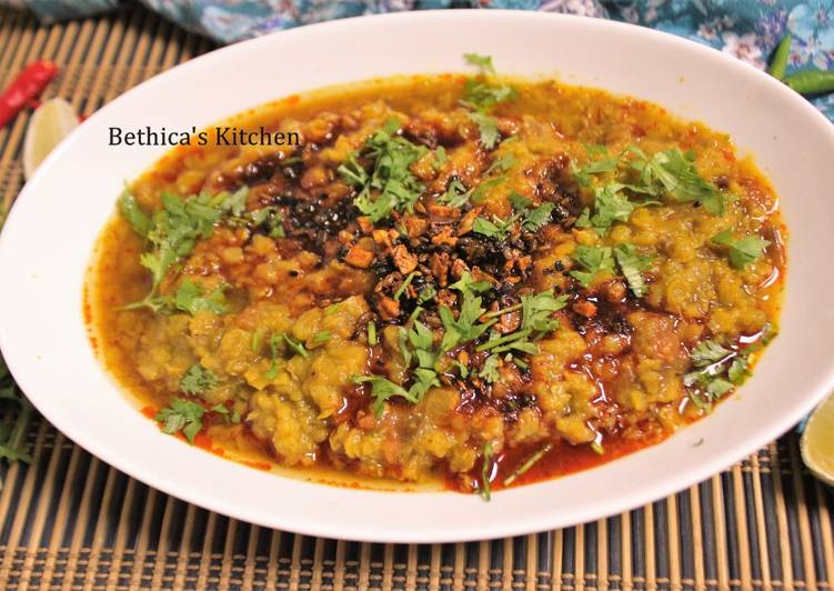 My Daughter love Masoor Dal Tadka (Tempered Red Lentil Curry)