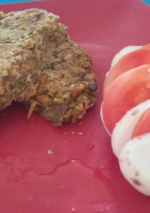 Una foto de Hamburguesa saludable