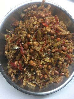 Foto resep Sambel goreng tempe teri kacang tanah kriuk
