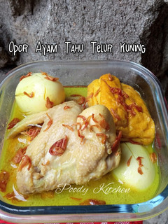 Foto resep Opor Ayam Tahu Telur Kuning