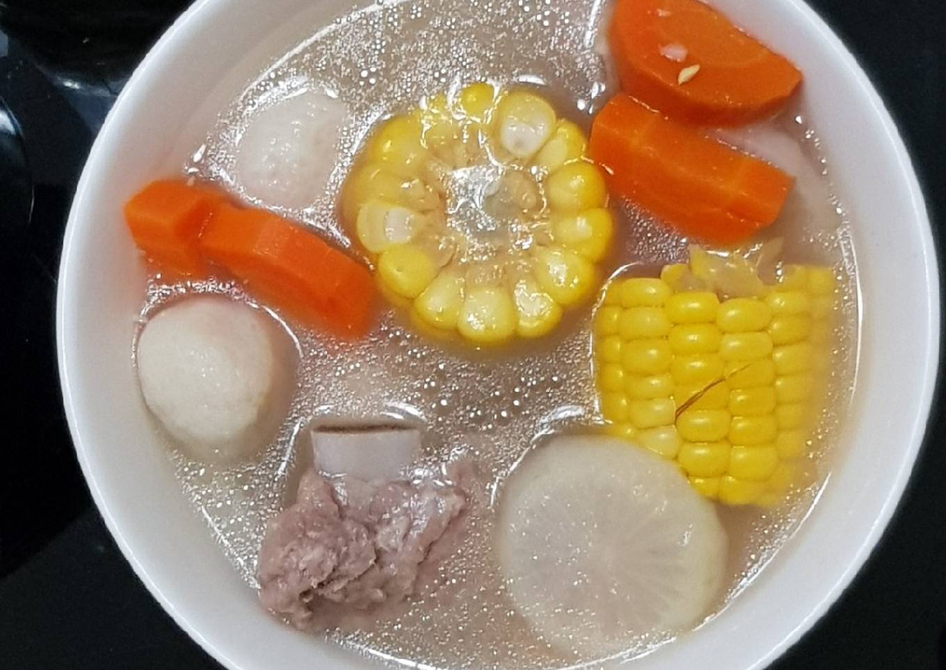 Sop bakut baso ikan (non halal)