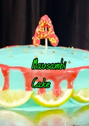 A picture of Mausambi cake.