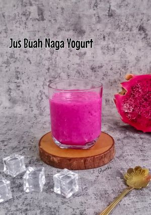 Foto resep Jus Buah Naga Yogurt