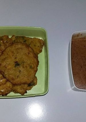 Foto resep Bakwan sayur plus sambal kacang