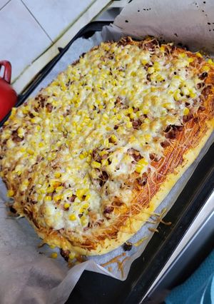 Pizzás kenyérlángos a kis fiam kérésére 😁(laktózmentes) recept fotója