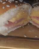 Baguettes rellenas de queso con jamón