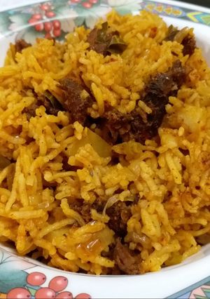 A picture of Goan Chorizo Pulao.