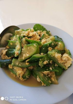 รูปของ ผัดบวบใส่ไข่
