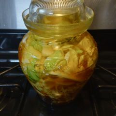 A picture of Sweet and Spicy Fermented Cabbage 2023.