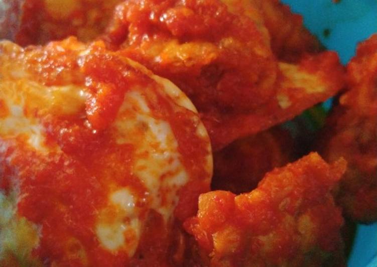 Cara Gampang Membuat Telur ceplok balado Anti Gagal