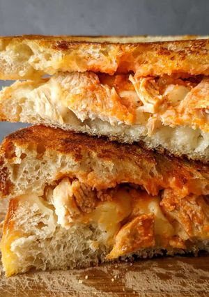 A picture of 100g Protein Buffalo Chicken Cheesesteak.