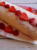 Rotolo con fragole e panna 🍓