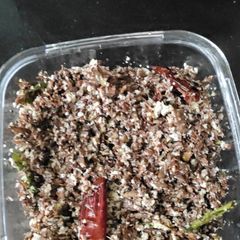 A picture of Banana Flower sabji/Vazhakoombu Thoran.