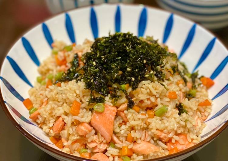 Salmon butter rice