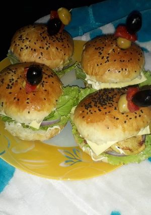 صورة لوصفة خبز البرغر