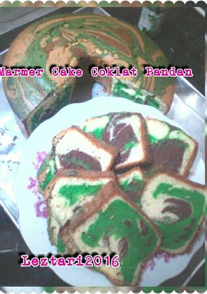 Foto resep Marmer Cake Coklat Pandan