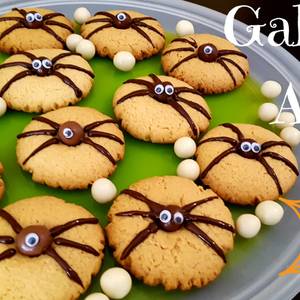 Receta galletas araña, galletas caseras ideales para Halloween
