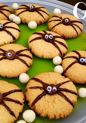 Foto principal de Receta galletas araña, galletas caseras ideales para Halloween