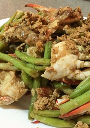 Hình của món CUA RANG ME KIỂU THÁI.