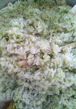 Foto resep Nasi ijo rice cooker