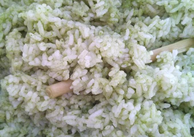 Standar Resep gampang memasak Nasi ijo rice cooker dijamin nikmat