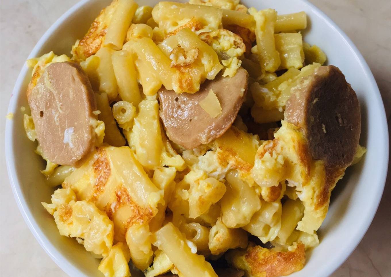 Maklor (makaroni telor) sangat simple