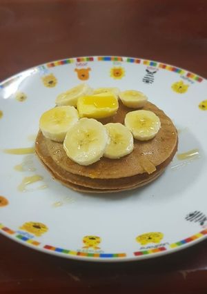 A picture of Eggless wheat pancake.