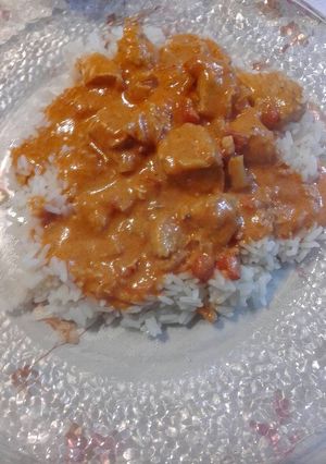 Una foto de Pollo a la hungara