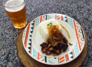 Foto de Lombo de porco com cebola caramelizada