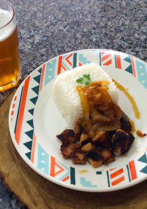 Foto de Lombo de porco com cebola caramelizada