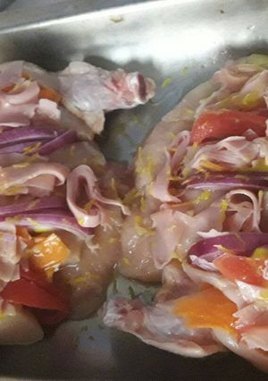 Una foto de Pechugas rellenas