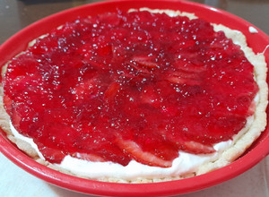 Una foto de (KETO) 🍓TARTA DE FRUTILLA 🍓