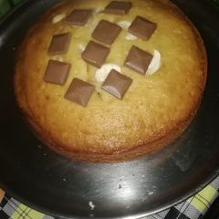 A picture of Dry fruit chocolate cake.