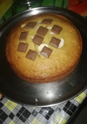 A picture of Dry fruit chocolate cake.
