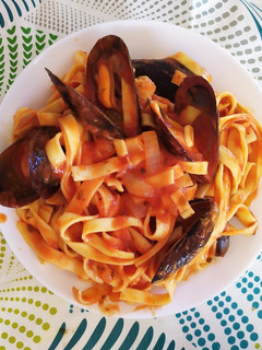 Una foto de Pasta frutti di mare